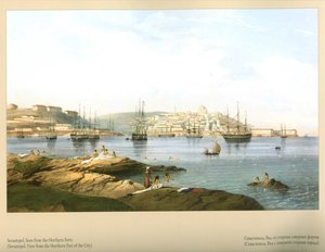 Carlo Bossoli. View of Sevastopol from the Northern Forts by Carlo Bossoli
